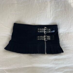 Black micro mini skirt